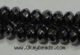 CHE103 15.5 inches 4*6mm faceted rondelle hematite beads wholesale