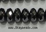 CHE104 15.5 inches 5*8mm faceted rondelle hematite beads wholesale