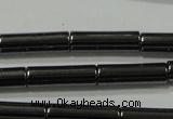 CHE121 15.5 inches 4*14mm tube hematite beads wholesale