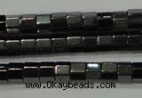 CHE125 15.5 inches 3*4mm faceted tube hematite beads wholesale