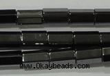 CHE126 15.5 inches 5*8mm faceted tube hematite beads wholesale