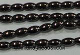 CHE136 15.5 inches 3*5mm rice hematite beads wholesale