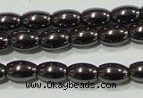 CHE137 15.5 inches 4*6mm rice hematite beads wholesale