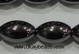 CHE140 15.5 inches 10*15mm rice hematite beads wholesale