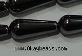 CHE149 15.5 inches 8*20mm teardrop hematite beads wholesale