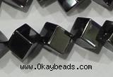 CHE187 15.5 inches 6*6mm cube hematite beads wholesale