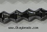 CHE203 15.5 inches 8*8mm faceted dumbbell hematite beads wholesale