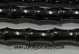 CHE204 15.5 inches 8*12mm bamboo hematite beads wholesale