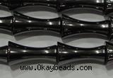 CHE205 15.5 inches 8*16mm bamboo hematite beads wholesale