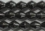 CHE211 15.5 inches 6*6mm bicone hematite beads wholesale