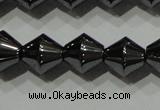 CHE212 15.5 inches 8*8mm bicone hematite beads wholesale