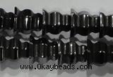 CHE241 15.5 inches 8*8mm tower hematite beads wholesale