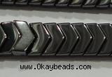 CHE297 15.5 inches 6*9mm hematite beads wholesale