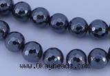 CHE34 16 inches 8mm faceted round hematite beads Wholesale