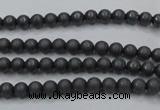 CHE400 15.5 inches 2mm round matte hematite beads wholesale