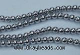 CHE421 15.5 inches 2mm round plated hematite beads wholesale