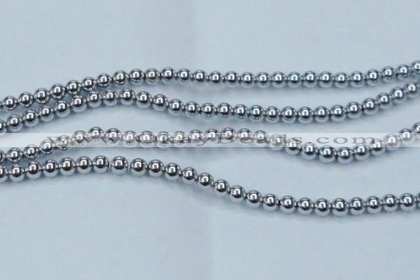 CHE427 15.5 inches 12mm round plated hematite beads wholesale