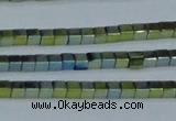 CHE452 15.5 inches 2*2mm cube plated hematite beads wholesale