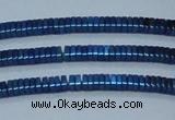 CHE564 15.5 inches 1*2*2mm square plated hematite beads wholesale