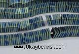 CHE622 15.5 inches 1*2*2mm square matte plated hematite beads