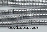 CHE640 15.5 inches 1*2mm tyre plated hematite beads wholesale