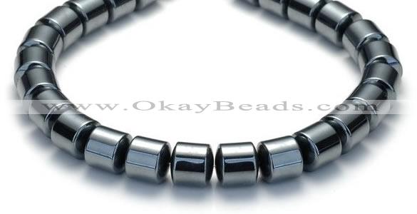 CHE69 15.5 inches 8mm column shape hematite beads Wholesale