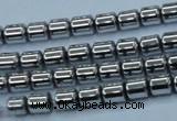 CHE786 15.5 inches 4*4.5mm drum plated hematite beads wholesale