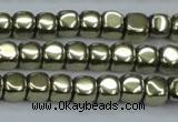 CHE876 15.5 inches 3*3mm dice plated hematite beads wholesale