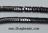 CHE927 15.5 inches 1*2*3mm oval hematite beads wholesale