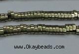 CHE930 15.5 inches 1*2*3mm oval plated hematite beads wholesale