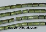 CHE957 15.5 inches 2*4mm cuboid plated hematite beads wholesale