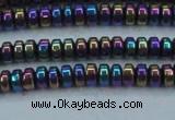 CHE969 15.5 inches 2*4mm rondelle plated hematite beads wholesale