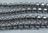 CHE972 15.5 inches 4*4mm plated hematite beads wholesale