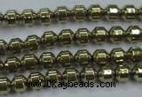 CHE974 15.5 inches 4*4mm plated hematite beads wholesale