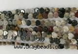 CHG103 15.5 inches 6mm flat heart ocean jasper gemstone beads wholesale