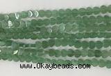 CHG114 15.5 inches 6mm flat heart green aventurine beads wholesale