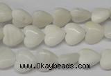 CHG22 15.5 inches 10*10mm heart shell beads wholesale