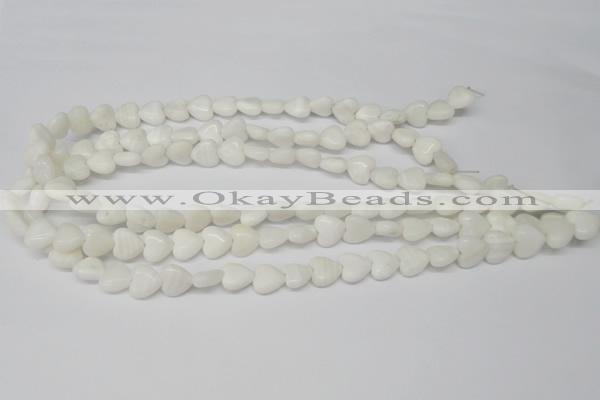 CHG22 15.5 inches 10*10mm heart shell beads wholesale