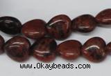 CHG36 15.5 inches 12*12mm heart mahogany obsidian beads wholesale