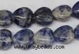 CHG43 15.5 inches 14*14mm heart sodalite gemstone beads wholesale