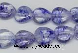 CHG44 15.5 inches 14*14mm heart dyed crystal beads wholesale