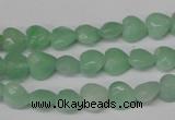 CHG90 15.5 inches 8*8mm faceted heart amazonite beads wholesale