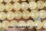 CHJ10 15.5 inches 4mm round honey jade beads wholesale