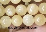 CHJ11 15.5 inches 6mm round honey jade beads wholesale