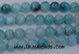 CHM200 15.5 inches 4mm round blue hemimorphite beads wholesale