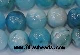 CHM205 15.5 inches 14mm round blue hemimorphite beads wholesale