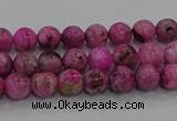 CHM220 15.5 inches 4mm round dyed hemimorphite beads wholesale