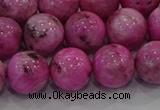 CHM225 15.5 inches 14mm round dyed hemimorphite beads wholesale