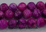 CHM230 15.5 inches 8mm round dyed hemimorphite beads wholesale