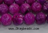 CHM232 15.5 inches 12mm round dyed hemimorphite beads wholesale